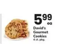 Safeway David's Gourmet Cookies offer