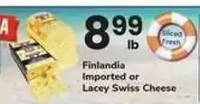 Safeway Finlandia Imported or Lacey Swiss Cheese offer