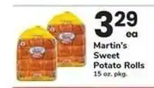 Safeway Martin's Sweet Potato Rolls offer