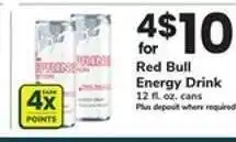 Safeway Red Bull Energy Drink offer