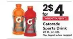 Safeway Gatorade Sports Drink offer