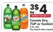 Safeway Canada Dry, 7UP or Sunkist offer
