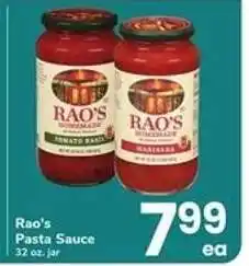 Safeway Rao's Pasta Sauce offer