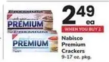 Safeway Nabisco Premium Crackers offer