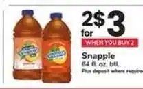 Safeway Snapple offer