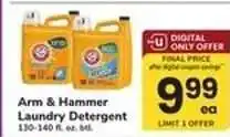 Safeway Arm & Hammer Laundry Detergent offer