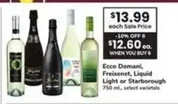 Safeway Ecco Domani, Freixenet, Liquid Light or Starborough offer