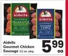 Safeway Aidells Gourmet Chicken Sausage offer