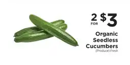 ShopRite Organic Seedless Cucumbers offer