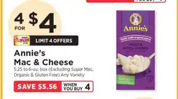 ShopRite Annie's Mac & Cheese offer