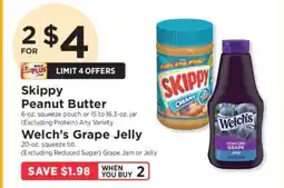ShopRite Skippy Peanut Butter / Welch’s Grape Jelly offer