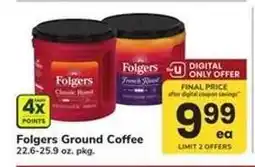 Safeway Folgers Ground Coffee offer