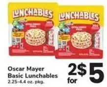 Safeway Oscar Mayer Basic Lunchables offer