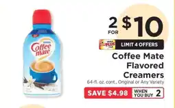 ShopRite Coffee Mate Flavored Creamers offer