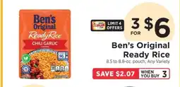 ShopRite Ben's Original Ready Rice offer