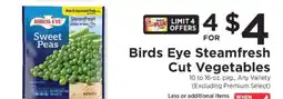 ShopRite Birds Eye Steamfresh Cut Vegetables offer