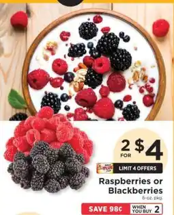 ShopRite Raspberries or Blackberries offer