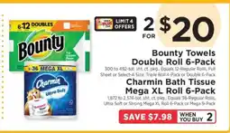 ShopRite Bounty Towels Double Roll 6-Pack offer