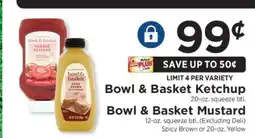 ShopRite Bowl & Basket Ketchup and Mustard offer