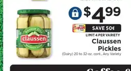 ShopRite Claussen Pickles offer