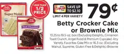 ShopRite Betty Crocker Cake or Brownie Mix offer