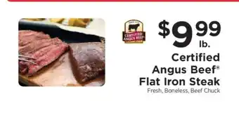 ShopRite Certified Angus Beef Flat Iron Steak offer