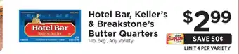 ShopRite Hotel Bar, Keller’s & Breakstone’s Butter Quarters offer