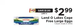 ShopRite Land O Lakes Cage Free Large Eggs offer