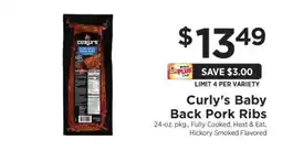 ShopRite Curly's Baby Back Pork Ribs offer