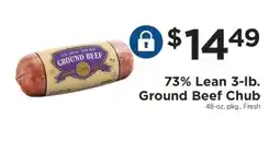 ShopRite 73% Lean Ground Beef Chub offer