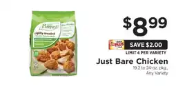 ShopRite Just Bare Chicken offer