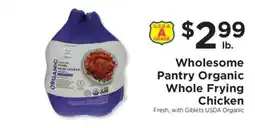 ShopRite Wholesome Pantry Organic Whole Frying Chicken offer