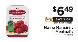 ShopRite Mama Mancini's Meatballs offer