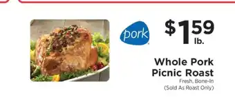 ShopRite WHOLE PORK PICNIC ROAST offer