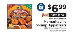 ShopRite Margaritaville Shrimp Appetizers offer