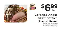 ShopRite Certified Angus Beef Bottom Round Roast offer