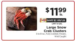ShopRite Large Snow Crab Clusters offer