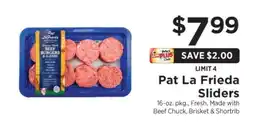 ShopRite Pat La Frieda Sliders offer