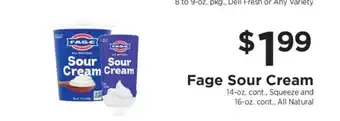 ShopRite Fage Sour Cream offer