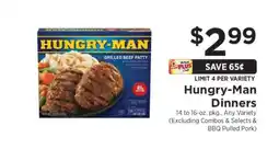 ShopRite Hungry-man Dinners offer