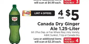 ShopRite Canada Dry Ginger Ale offer