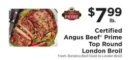 ShopRite Certified Angus Beef Prime Top Round London Broil offer