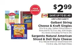 ShopRite Galbani String Cheese & Kraft Singles offer