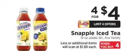 ShopRite Snapple Iced Tea offer