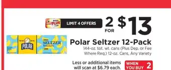 ShopRite Polar Seltzer 12-Pack offer