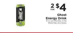 ShopRite Ghost Energy Drink offer