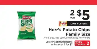 ShopRite Herr’s Potato Chips Family Size offer