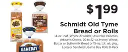 ShopRite Schmidt Old Tyme Bread or Rolls offer