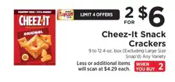 ShopRite Cheez-It Snack Crackers offer