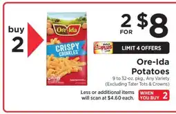 ShopRite Ore-Ida Potatoes offer